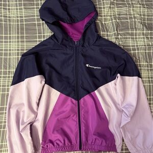 Youth XL Champion Two-Tone Purple and Black Jacket
